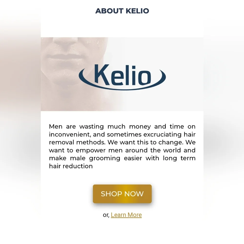 Kelio Pulse Hair Removal Handset (IPL)